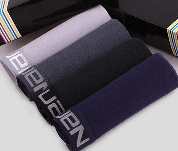 Online discount shop Australia - Mens 4Pcs\lot Underwear Soft Boxers Modal Boxer Men Solid Boxer Shorts Plus Size Boxers Mens Underwear Lot