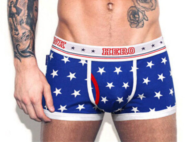 Brands Korean Fashion Men's Boxers Shorts Lovers Male Underpant Mans Underwears Large Fat