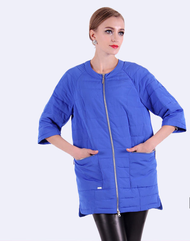 Round Collar Women's Winter Jacket And Ultra Light Coat Female With Zippers And Pockets Multiple Colour 12-278-Dollar Bargains Online Shopping Australia