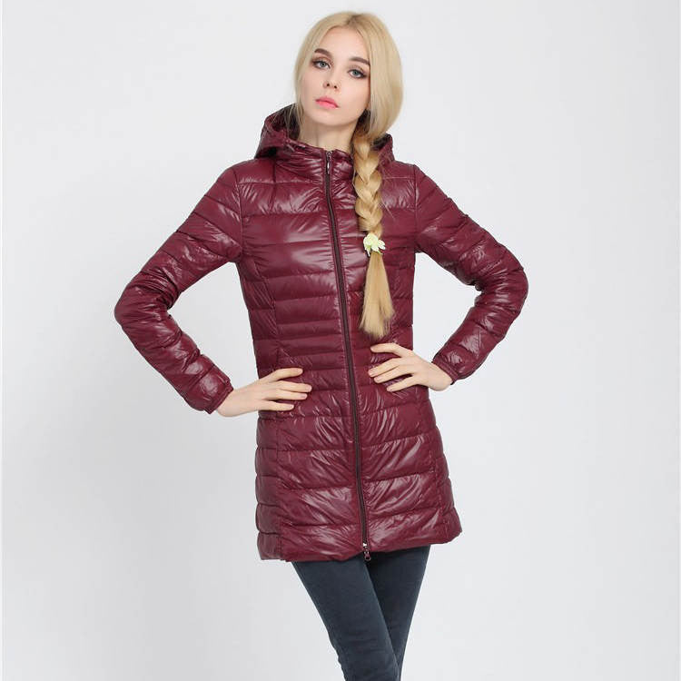Snowka Down Parka Famous Brand Designer Winter Jacket Women Long White Duck Down Jacket Outwear Ultralight Hooded Thin Coat-Dollar Bargains Online Shopping Australia