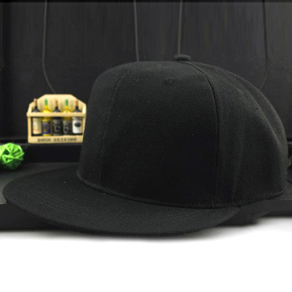 Adjustable Men Women Baseball Cap Solid Hip Hop Snapback Flat Peaked Hat Visor-Dollar Bargains Online Shopping Australia