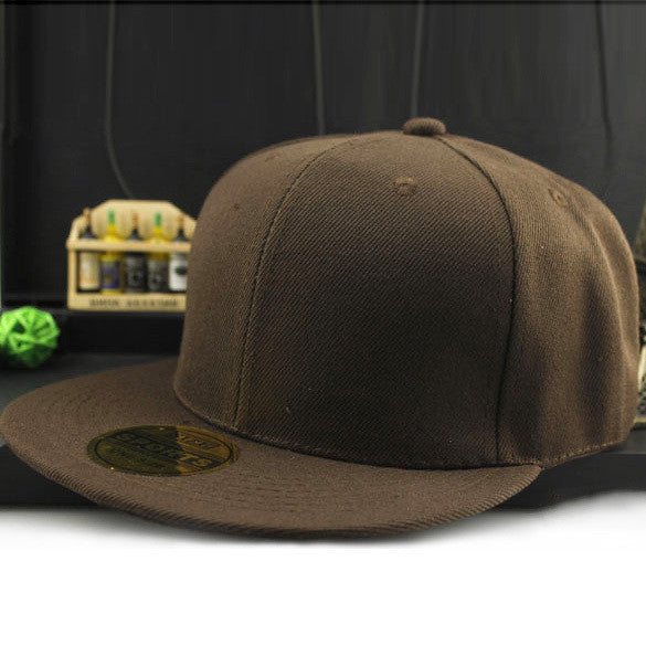Adjustable Men Women Baseball Cap Solid Hip Hop Snapback Flat Peaked Hat Visor-Dollar Bargains Online Shopping Australia