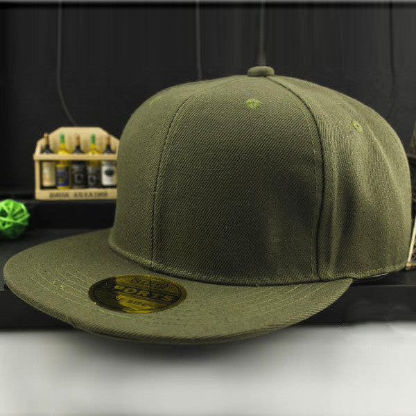Adjustable Men Women Baseball Cap Solid Hip Hop Snapback Flat Peaked Hat Visor-Dollar Bargains Online Shopping Australia