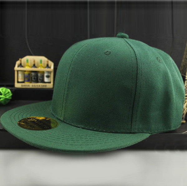Adjustable Men Women Baseball Cap Solid Hip Hop Snapback Flat Peaked Hat Visor-Dollar Bargains Online Shopping Australia