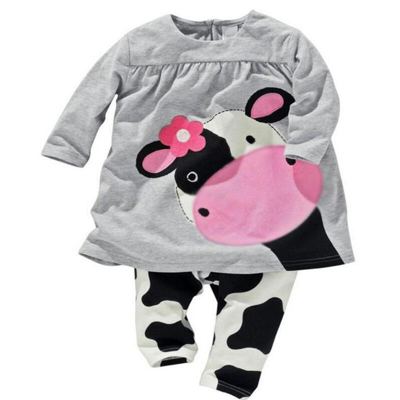 baby girls clothing set Hair band+T shirt+Pants born 3pcs/set flower clothes suit-Dollar Bargains Online Shopping Australia