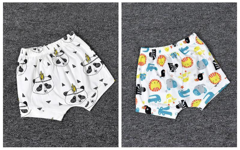 2Pcs/Lot Cute Cartoon Animal Fox Panda Pattern Baby Short For Infants Clothing Girls Boys Harem PP Shorts Pants Toddler Bloomers-Dollar Bargains Online Shopping Australia