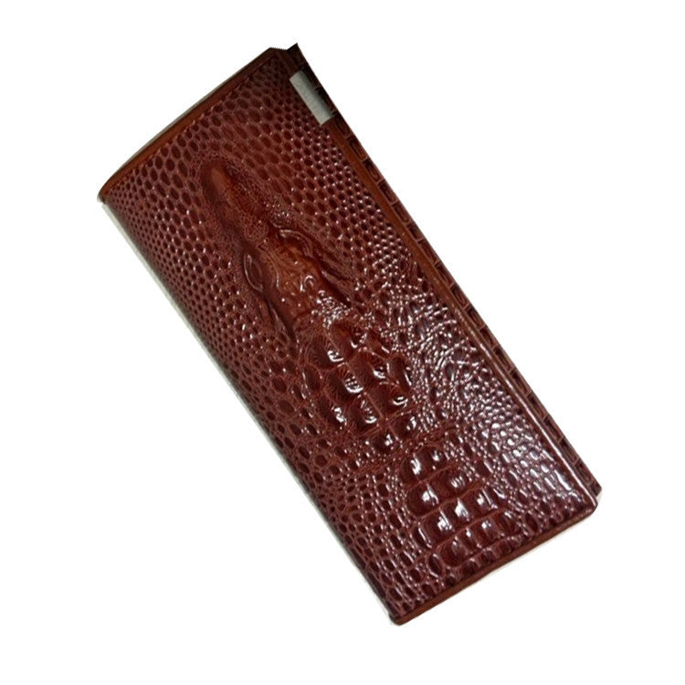 Women Wallet Female Coin Purses Holders Brand Genuine Leather 3D Embossing Alligator Ladies Crocodile Long Clutch Wallets-Dollar Bargains Online Shopping Australia