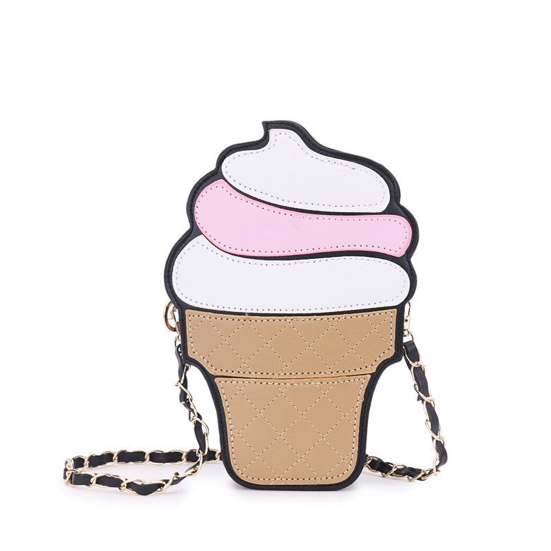 womem ice cream Bag cake bag PU leather cute Messenger Bags Candy colours Small Size Female chain handbags 3D laser diamond bag-Dollar Bargains Online Shopping Australia