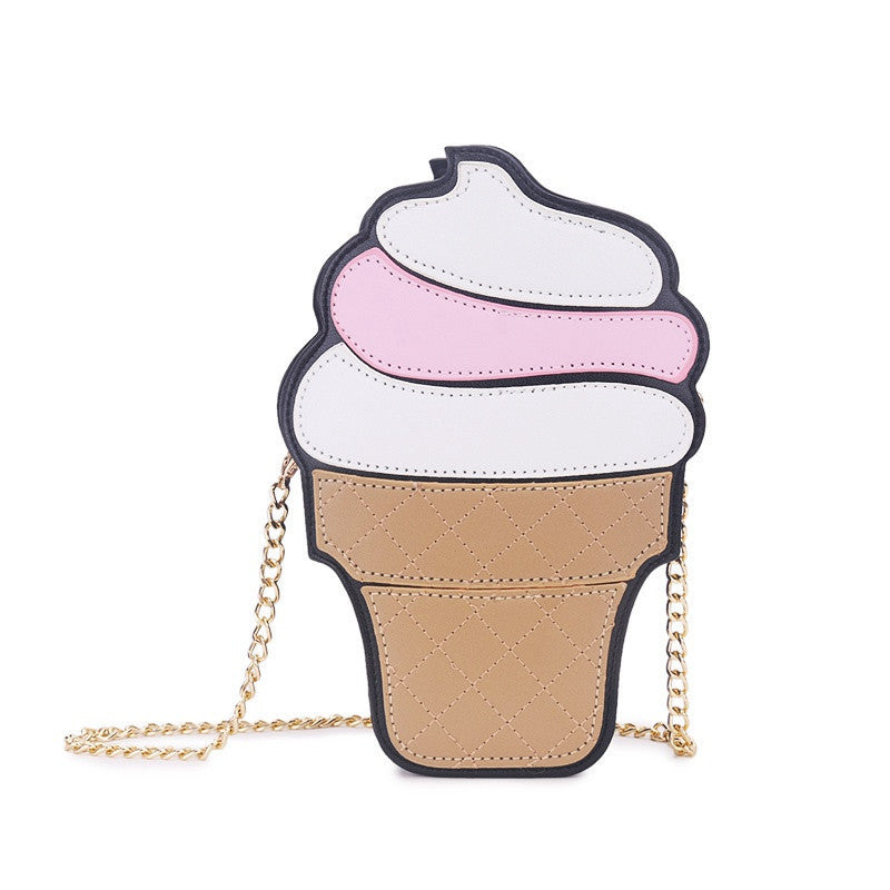 womem ice cream Bag cake bag PU leather cute Messenger Bags Candy colours Small Size Female chain handbags 3D laser diamond bag-Dollar Bargains Online Shopping Australia