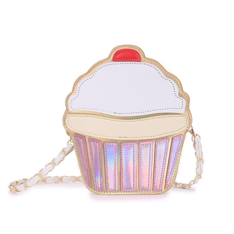 womem ice cream Bag cake bag PU leather cute Messenger Bags Candy colours Small Size Female chain handbags 3D laser diamond bag-Dollar Bargains Online Shopping Australia