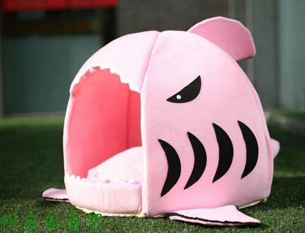 2 Size Pet Products Warm Soft Dog House Pet Sleeping Bag Shark Dog Kennel Cat Bed Cat House-Dollar Bargains Online Shopping Australia
