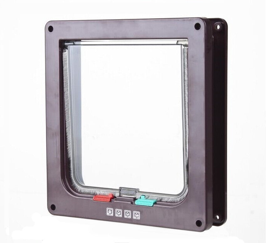 4 Ways Magnetic Lockable Cat Flap Door Samll Dog Gates Pet Supplies-Dollar Bargains Online Shopping Australia