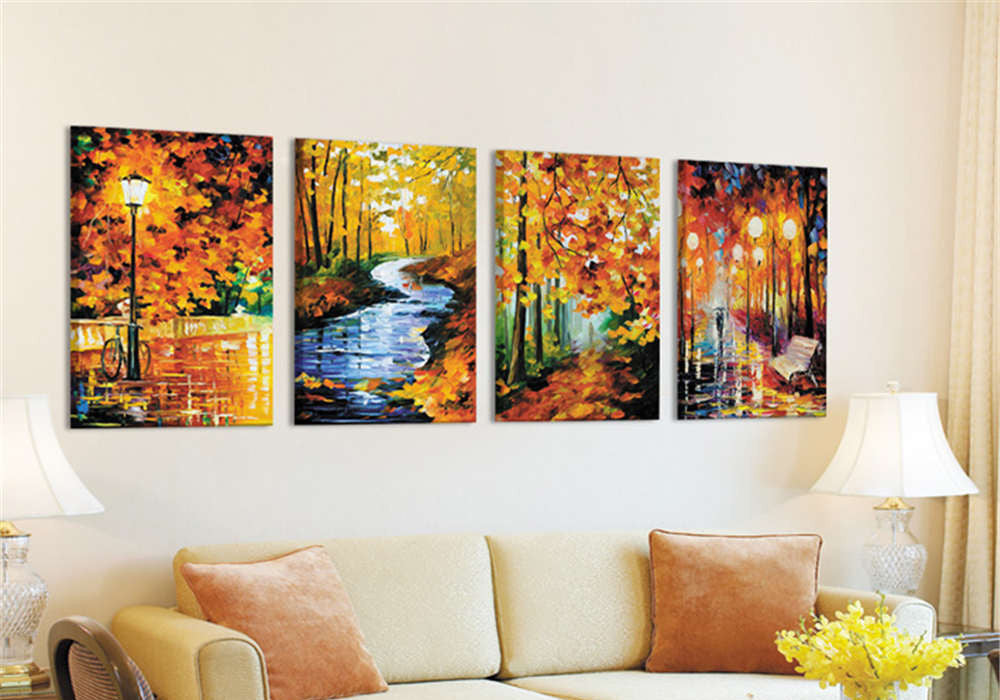 3 Pieces/Set Art Pictures Walking In The Street Alone Decor More Styles On The Wall Printed Canvas Pictures Wall Paintings No Frame-Dollar Bargains Online Shopping Australia
