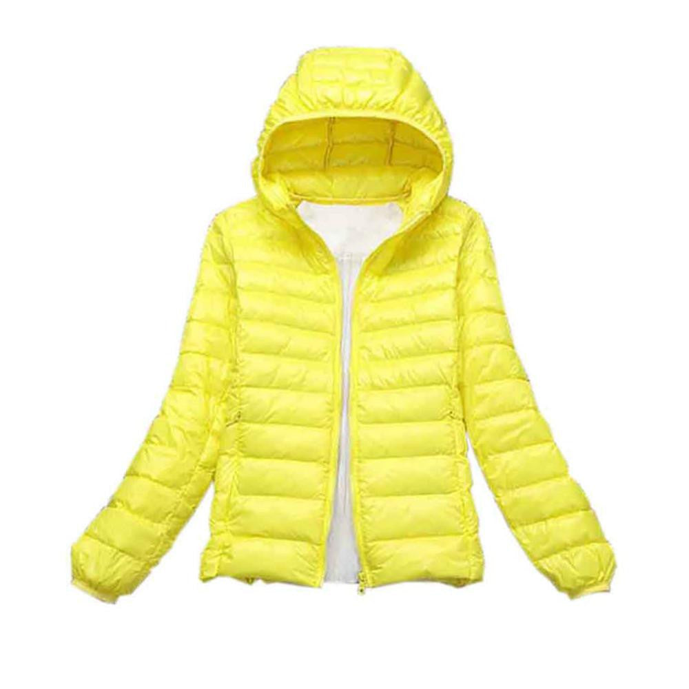 Teogo Brand Women Ultra Light Down 90% White Duck Down Jacket Coat ladies' Hooded Down Parkas 18 colors