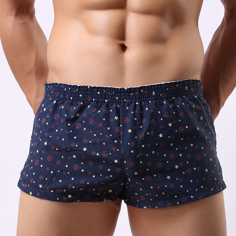 Online discount shop Australia - Men Underwear Boxer Shorts Trunks Slacks Cotton Men Cueca Boxer Shorts Underwear Printed Men Shorts Home Underpants std05