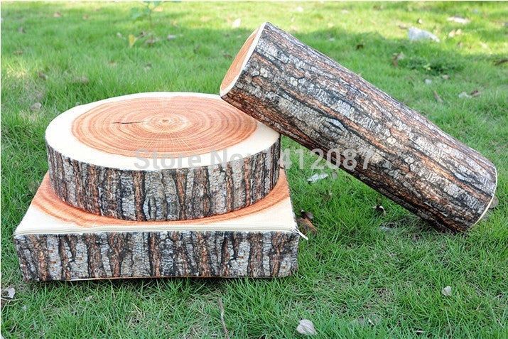 Online discount shop Australia - Creative Imitation Wood Pillow Simulation Stakes Cushion Home Pillow Decoration/Birthday Gifts