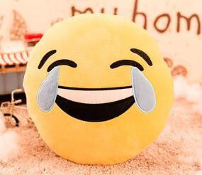 Soft Smiley Emoticon Round Cushion Sofa Stuffed Plush Toy Doll
