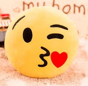 Soft Smiley Emoticon Round Cushion Sofa Stuffed Plush Toy Doll