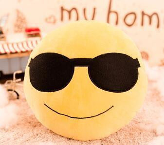Soft Smiley Emoticon Round Cushion Sofa Stuffed Plush Toy Doll