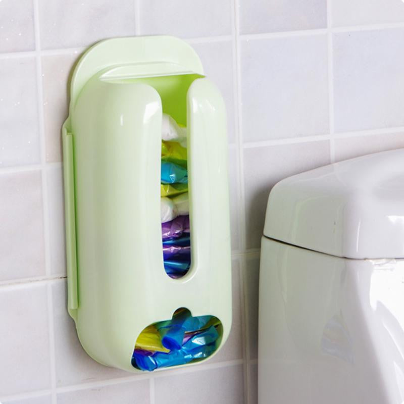 Online discount shop Australia - Home Useful Wall Mount Plastic Carrier Bag Storage Container Holder Organizer Recycle Box 30*13*7.5cm