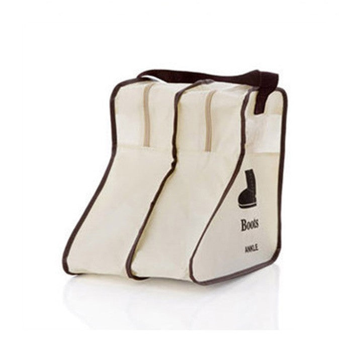 Portable Big Shoes Storage Bags Hanging Closet Cabin Shoe Cover Boots Organizer Sack Storaging Bag With Zipper Boot Protector