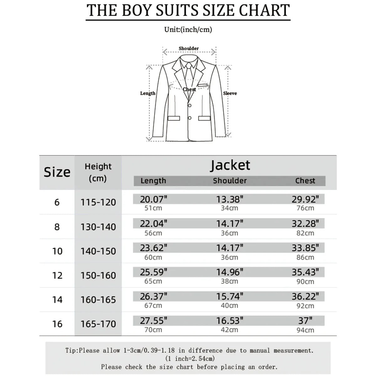 Boys Blazer Kids Wedding Formal Solid Jacket Gentleman Birthday Party Performance Suit Children Spring and Autumn Clothing Set