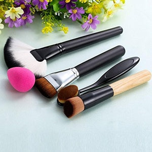 4pcs Best Makeup Brush Set Powder Foundation Travel Cosmetic Brushes Contouring Fan Makeup Brush Tools With Sponge Puff #86764