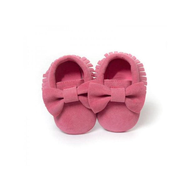 Cute Butterfly-knot Tassels Baby Moccasin Quality Infant Babies First Walkers born Footwears Indoor Boots