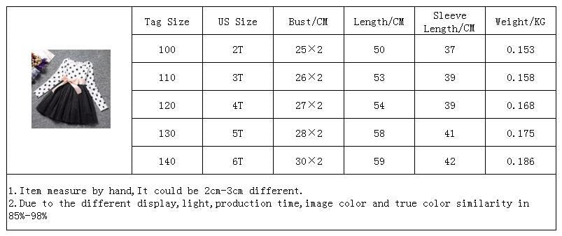 Autumn Winter 3-8 Years Baby Girls Clothing Kids Dresses For Girl Clothes Party Long Sleeve Polka Dot Princess Dress