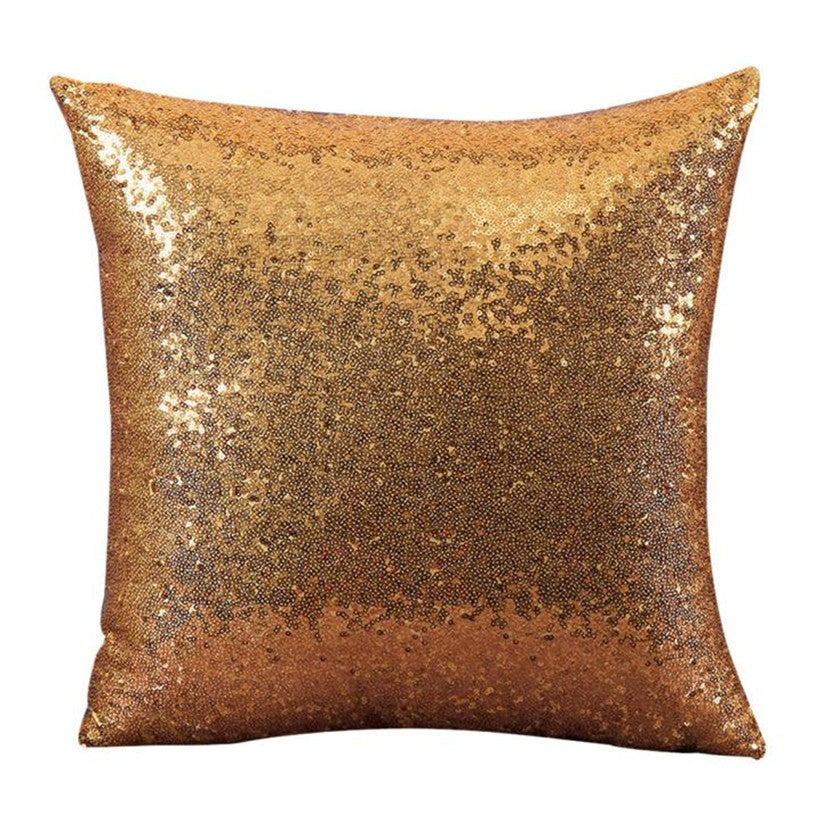 Qualified Solid Color Glitter Sequins Throw Cafe Home Decor Cushion