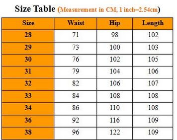 Jean size 2025 28 in aus