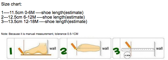 Baby first shoe size online