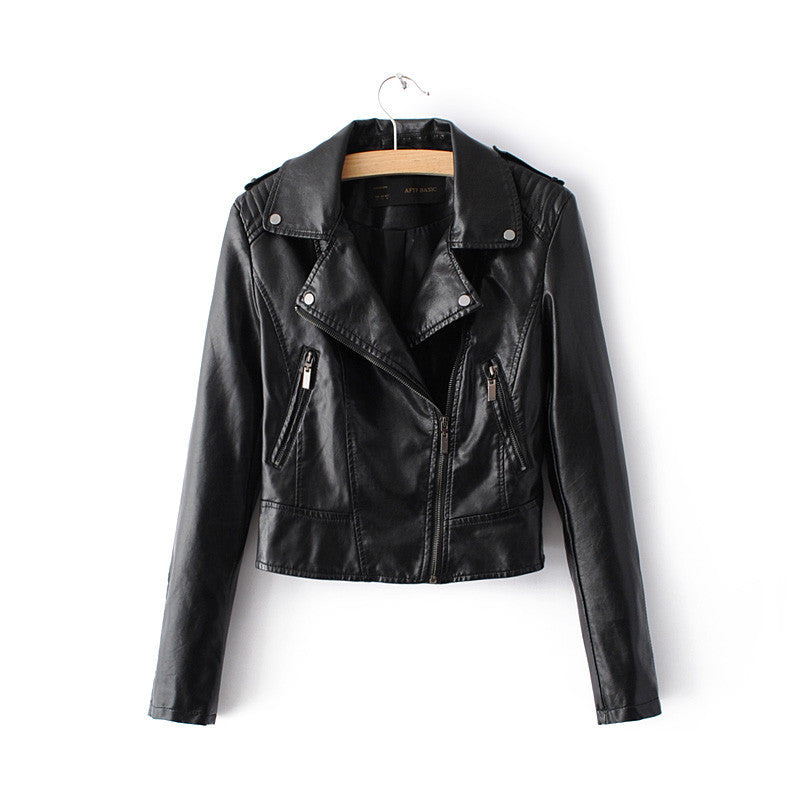 Fashion Women Motorcycle Faux Soft Leather Jackets Female Winter Autumn Brown Black Coat Outwear - CelebritystyleFashion.com.au online clothing shop australia