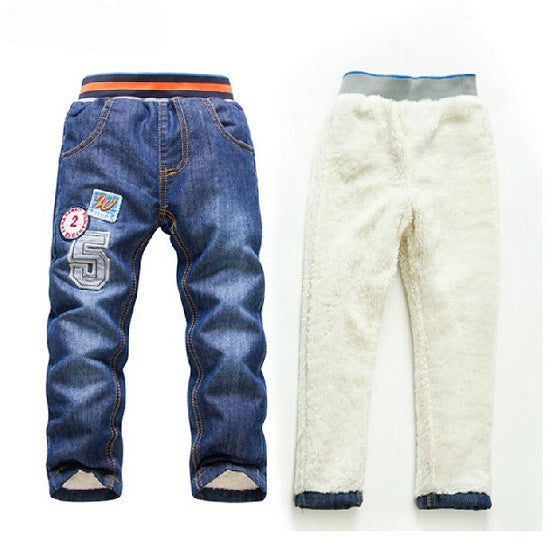 Boys / girls warm thick winter pants boys jeans KK-Rabbit brand children boy / girls jeans retail - CelebritystyleFashion.com.au online clothing shop australia