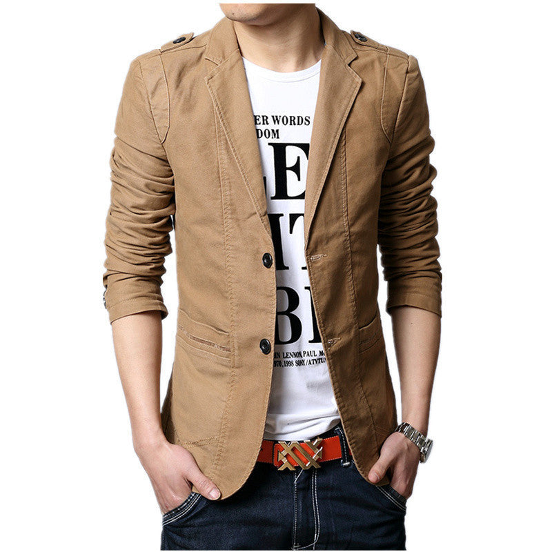 Autumn New Men Blazer Fashion Slim casual blazer for Men Brand Mens suit Designer jacket outerwear men 3 colors M~XXXXXL - CelebritystyleFashion.com.au online clothing shop australia