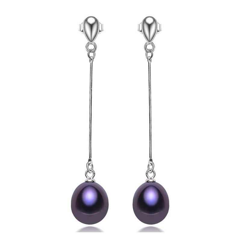 Top 925 silver earrings for women high quality genuine Grade AAAA water drop freshwater pearl earrings, 925 jewelry - CelebritystyleFashion.com.au online clothing shop australia
