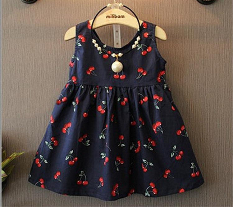2-11years Baby Girl Dress Clothes Floral Print Girls Dress Summer Costume Casual Clothes - CelebritystyleFashion.com.au online clothing shop australia