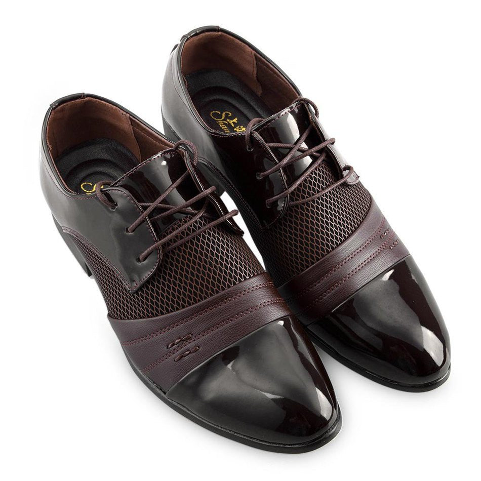 Classical Men Business Shoes Man Luxury Leather Derby Shoes Men's Flat Oxfords Casual Shoe Black/Brown Footwear Male Shoes - CelebritystyleFashion.com.au online clothing shop australia