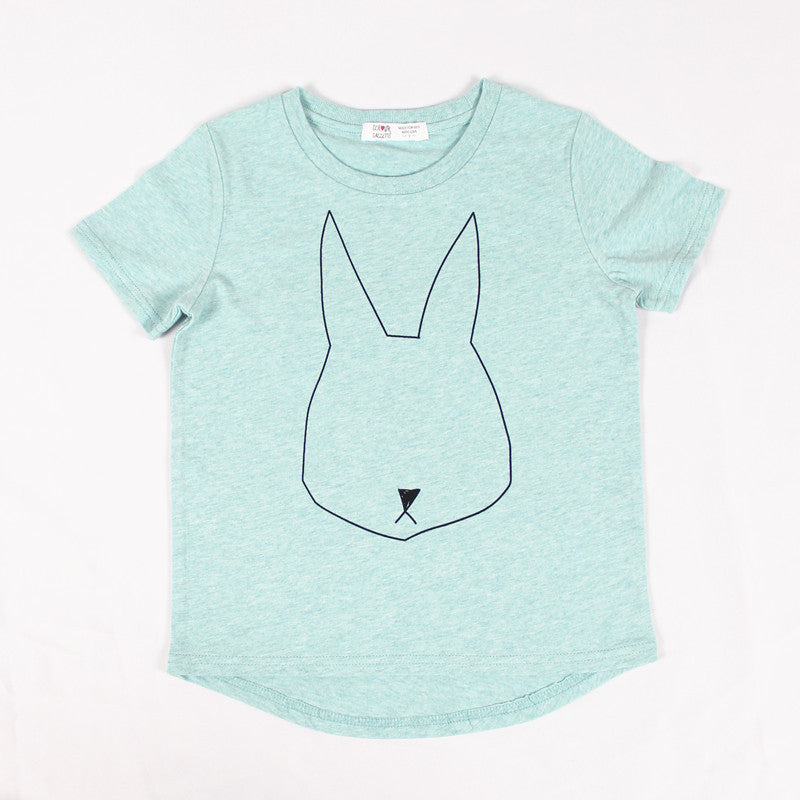 Summer Children Clothes 100%Cotton Jersey allover Rabbit print Short Sleeves Kids boy's girls T shirt . Two colors - CelebritystyleFashion.com.au online clothing shop australia