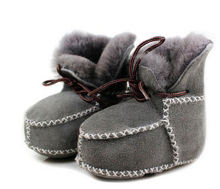 Winter genuine leather baby boy snow boots for girl Newborn warm shoes infant toddler soft sole First Walkers booties brand - CelebritystyleFashion.com.au online clothing shop australia