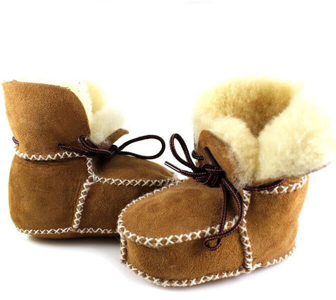 Winter genuine leather baby boy snow boots for girl Newborn warm shoes infant toddler soft sole First Walkers booties brand - CelebritystyleFashion.com.au online clothing shop australia