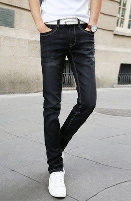 Fashion Men's Casual Stretch Skinny Jeans Trousers Tight Pants Solid Colors - CelebritystyleFashion.com.au online clothing shop australia