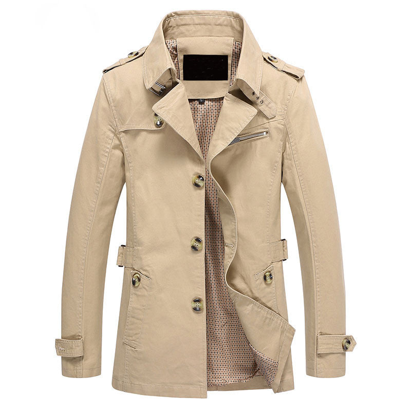 Men Jacket Coat Long Section Fashion Trench Coat Jaqueta Masculina Veste Homme Brand Casual Fit Overcoat Jacket Outerwear 5XL - CelebritystyleFashion.com.au online clothing shop australia