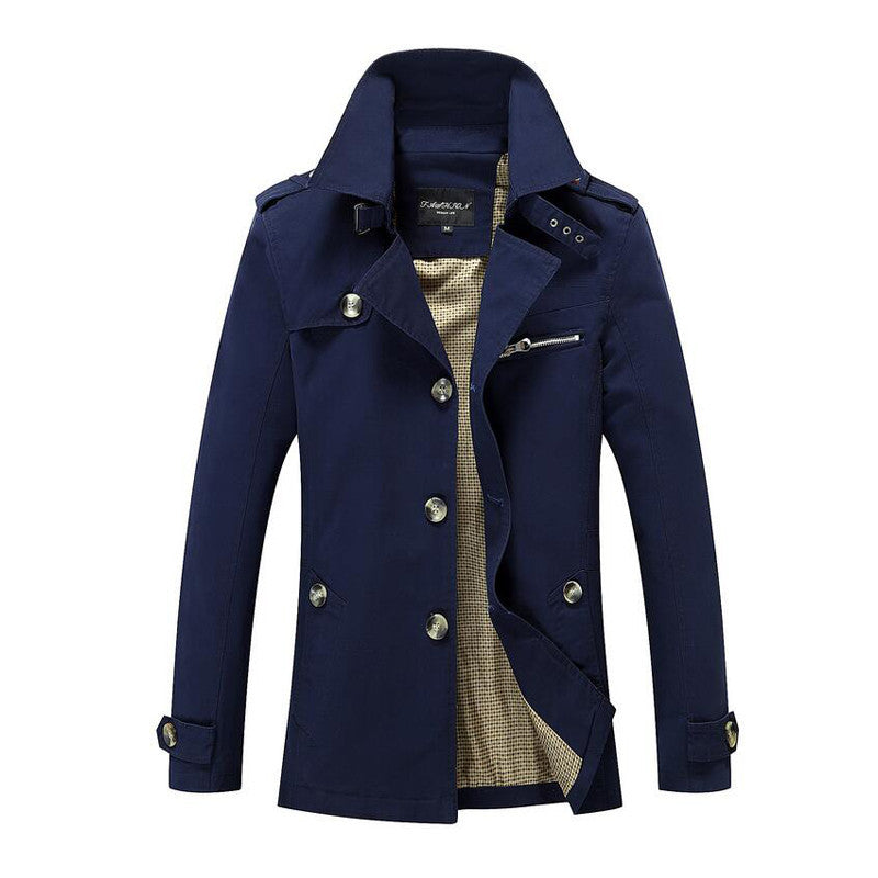 Men Jacket Coat Long Section Fashion Trench Coat Jaqueta Masculina Veste Homme Brand Casual Fit Overcoat Jacket Outerwear 5XL - CelebritystyleFashion.com.au online clothing shop australia