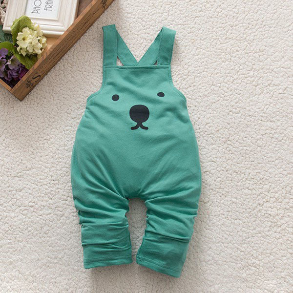 New Cute Baby Boy Girls Bib Pants Overalls Bear Print Harem Pants Long Trousers - CelebritystyleFashion.com.au online clothing shop australia