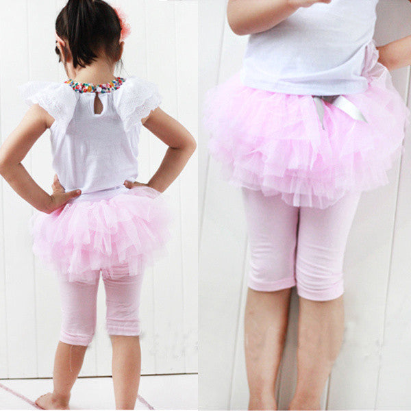 Kids Baby Girls Culottes Leggings Gauze Pants Party Skirts Bow Candy Tutu Dress - CelebritystyleFashion.com.au online clothing shop australia