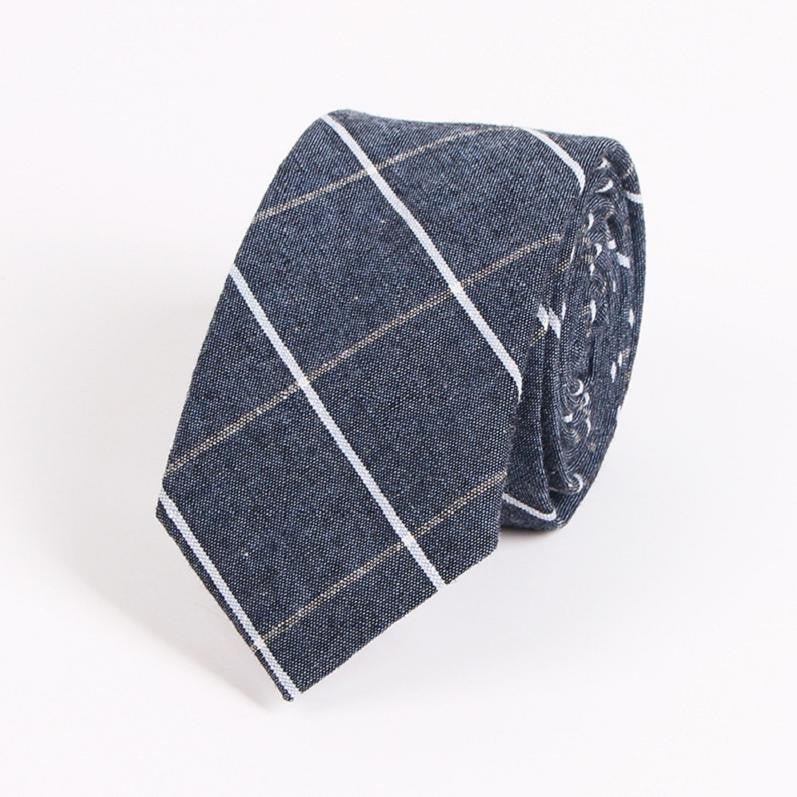 Men's Suit Tie Classic Men's Plaid Necktie Formal Wear Business Bowknots Ties Male Cotton Skinny Slim Ties Cravat - CelebritystyleFashion.com.au online clothing shop australia