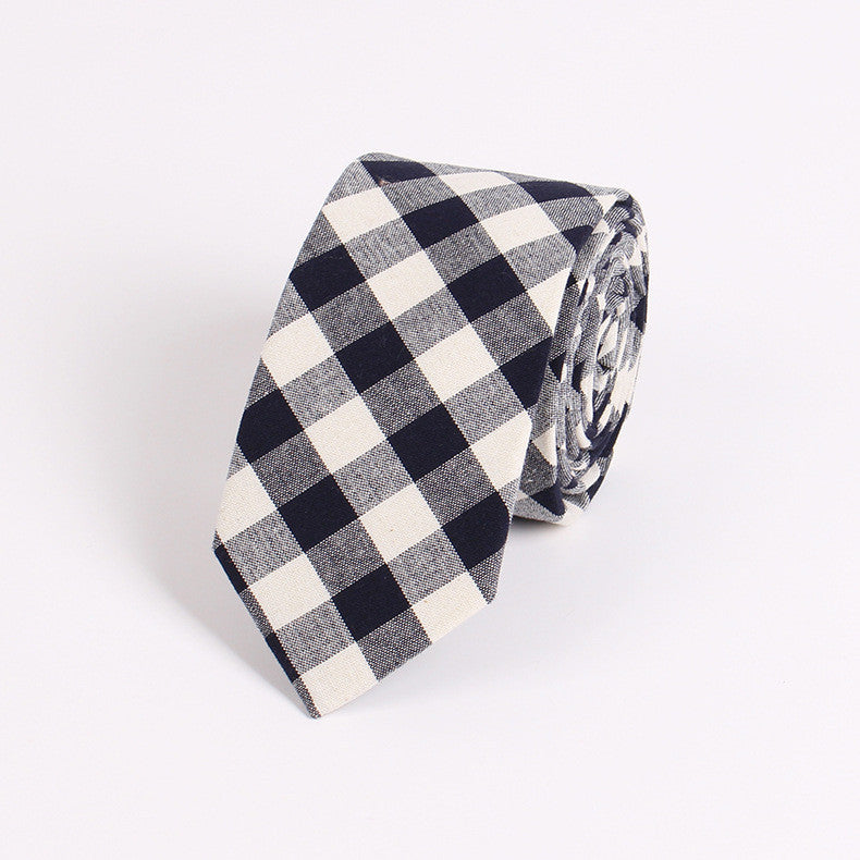 Men's Suit Tie Classic Men's Plaid Necktie Formal Wear Business Bowknots Ties Male Cotton Skinny Slim Ties Cravat - CelebritystyleFashion.com.au online clothing shop australia