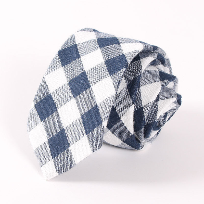 Men's Suit Tie Classic Men's Plaid Necktie Formal Wear Business Bowknots Ties Male Cotton Skinny Slim Ties Cravat - CelebritystyleFashion.com.au online clothing shop australia