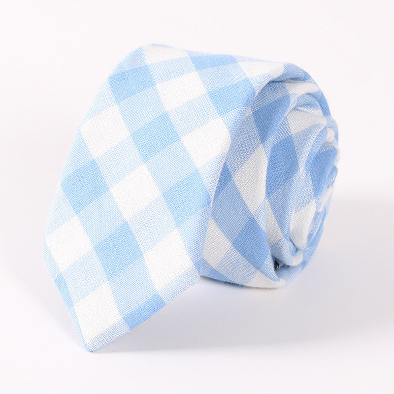 Men's Suit Tie Classic Men's Plaid Necktie Formal Wear Business Bowknots Ties Male Cotton Skinny Slim Ties Cravat - CelebritystyleFashion.com.au online clothing shop australia